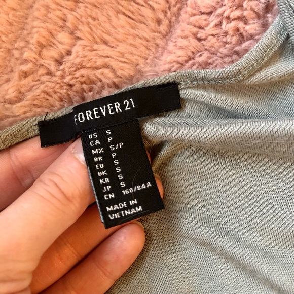 Forever 21 Olive Green Fringe Tank - Picture 3 of 3